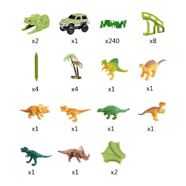 MAGICDINO® DINOSAURIE PRETEKÁRSKE DRÁHY 140 KUSOV – Obrázok 7
