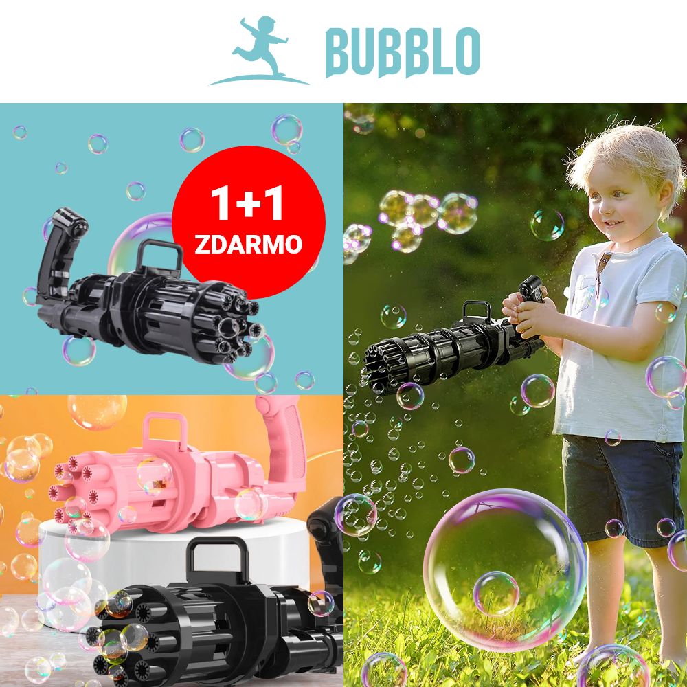 BUBBLO® STROJ NA BUBLINY 1+1 ZDARMA