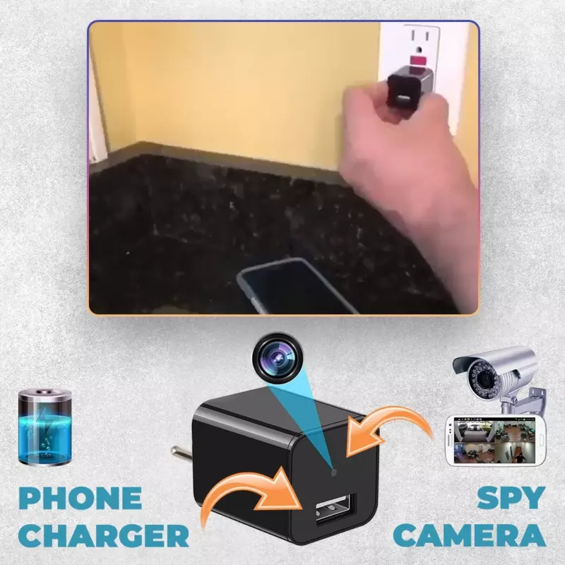 SUPCAM® USB NABÍJAČKA PRE ŠPIONÁŽNU KAMERU
