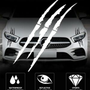REFLEXNÉ NÁLEPKY NA AUTO MONSTERCLAW™ – 4 KS.