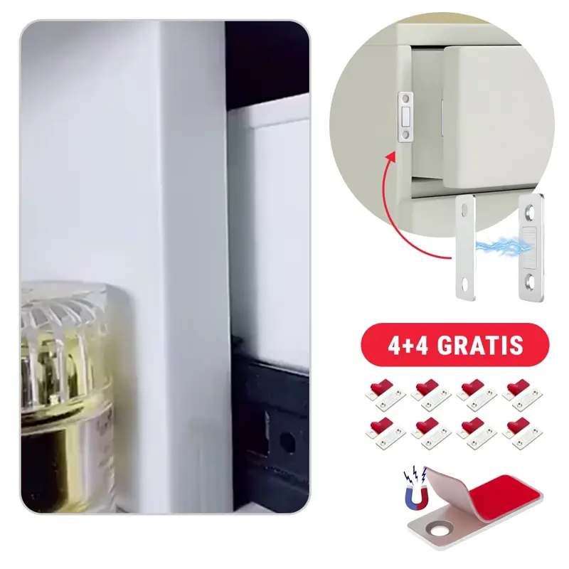 MAGRIP™ – Neviditeľné Magnety pre Dvierka Skriniek (4+4 ZADARMO)