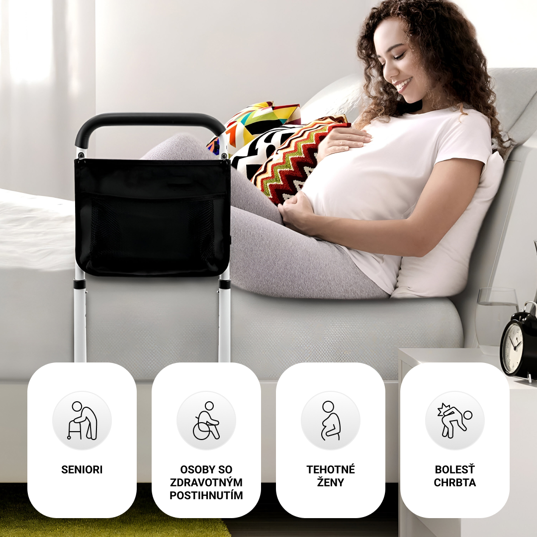 BEDMEDIC – rukoväť k posteli pre jednoduché a bezpečné vstávanie a líhanie (vhodná pre všetky postele) – Obrázok 4