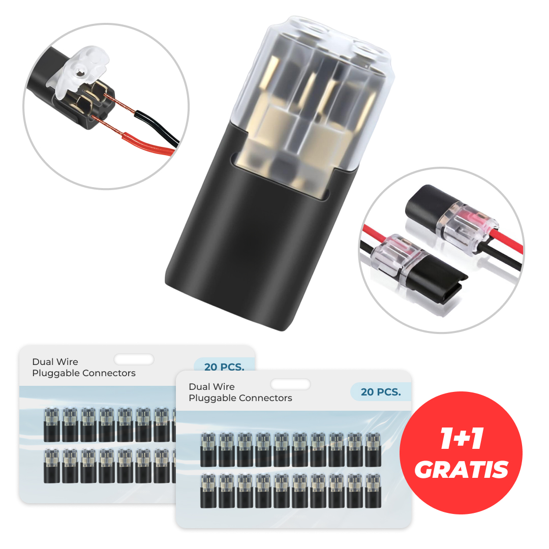 ZÁSUVNÉ KÁBLOVÉ KONEKTORY WIREBINDER™ – 40 KS. 1+1 ZDARMA