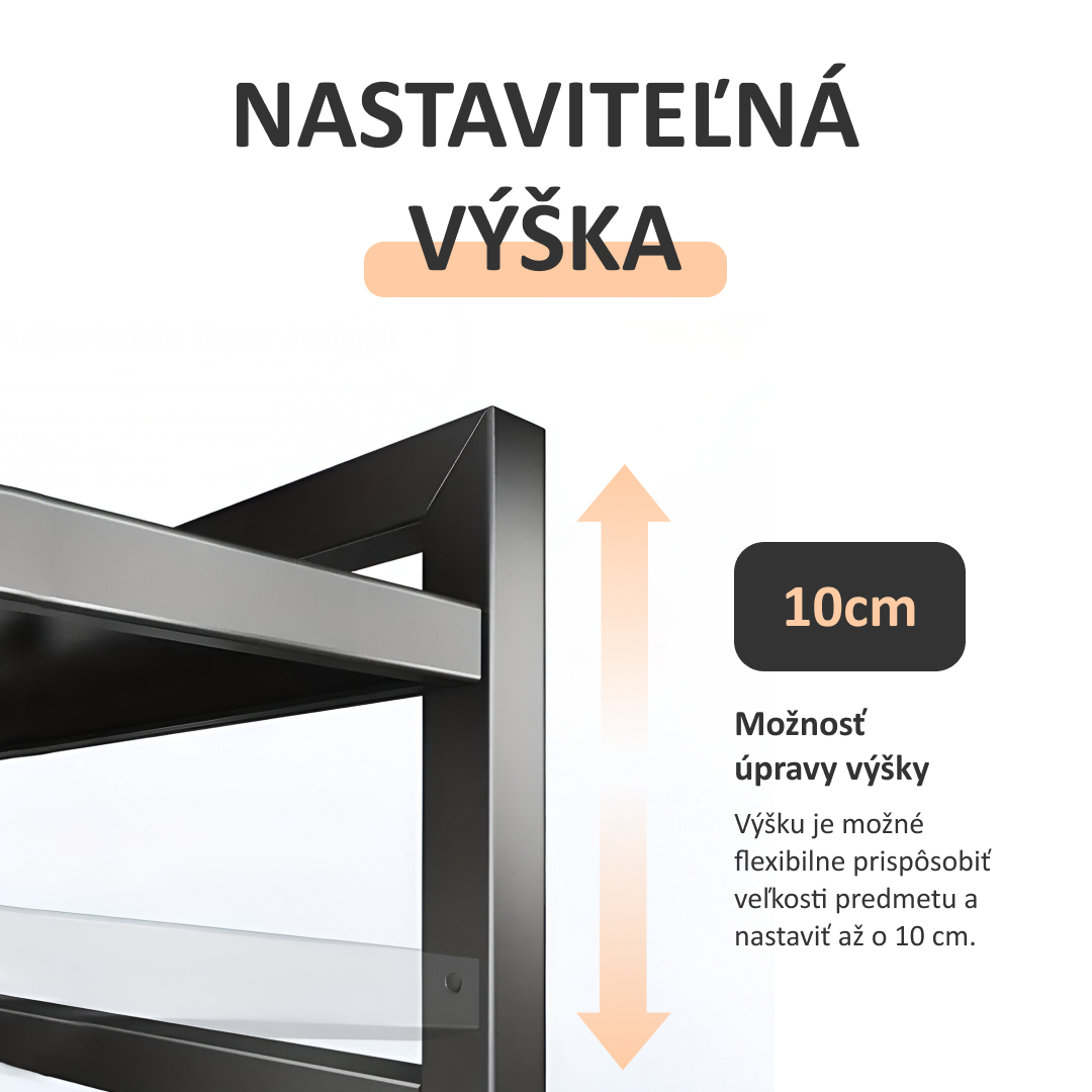 MicroRack – Nastaviteľná kuchynská polica šetriaca priestor pre mikrovlnky a ďalšie spotrebiče – Obrázok 5