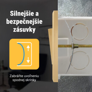 Alternative view of KOREKČNÉ TYČE NA ELEKTRICKÉ ZÁSUVKY - BALENIE 20 (+20 SKRUTKOV) REMEROD™