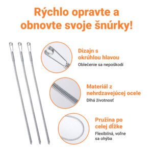 Alternative view of GARMENTFIX™ FLEXIBILNÁ NEREZOVÁ OCEĽOVÁ NIŤOVÁ NAVLEČKA – 3 KS
