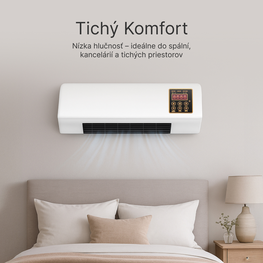 Enchantia – Ventilátor s Funkciou Kúrenia a Vetrania, Montáž Bez Náradia – Obrázok 4