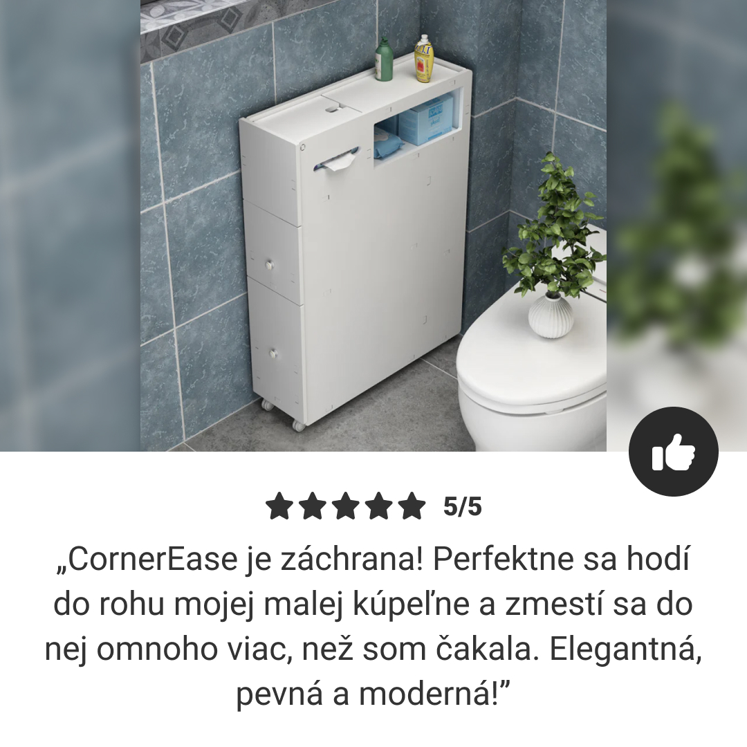CornerEase™ - Úzky rohový kúpeľňový kabinet – Obrázok 7