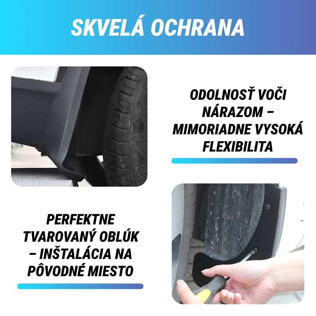 RuggedGuard™ - Blatník z mäkkej gumy pre vozidlá - Univerzálna sada 4 kusov pre autá a SUV – Obrázok 2