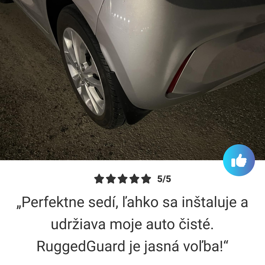 RuggedGuard™ - Blatník z mäkkej gumy pre vozidlá - Univerzálna sada 4 kusov pre autá a SUV – Obrázok 7
