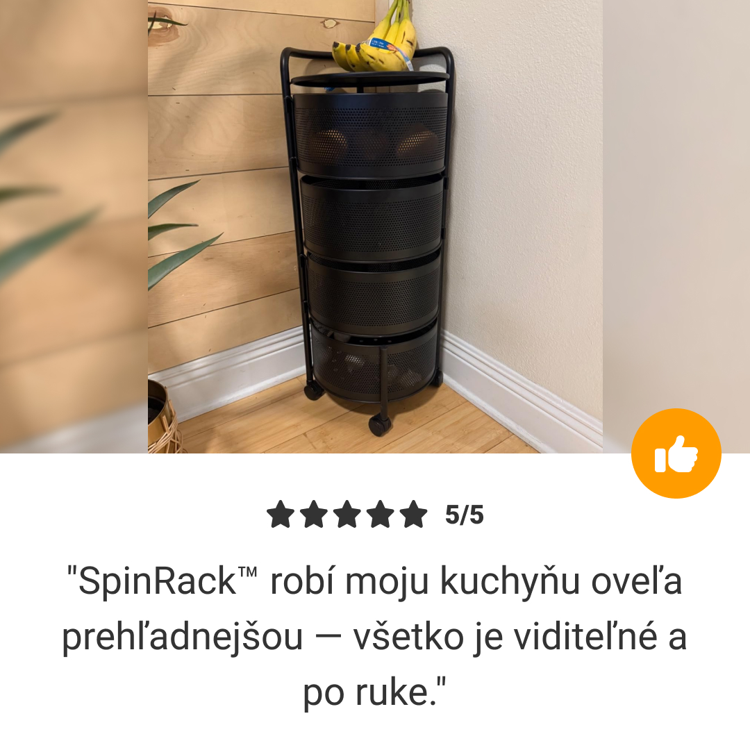 SpinRack™ - Otočný organizér z kovu s 3 úrovňami – Obrázok 6