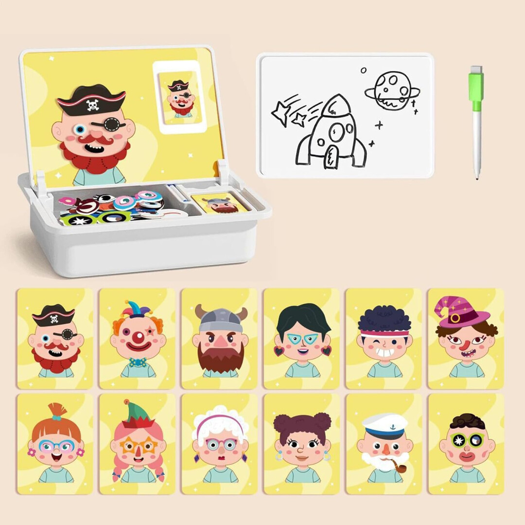 FaceBoard™ – Magnetická Doska Puzzle pre Tvár – Obrázok 4